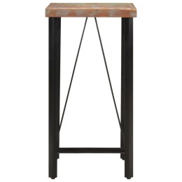 STOLIK BAROWY 55X55X107CM LITE DREWNO Z ODZYSKU I ŻELAZO