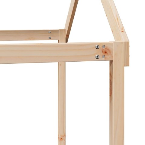 WYSOKIE ŁÓŻKO Z DACHEM 80X200CM LITE DREWNO SOSNOWE