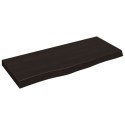BLAT DO ŁAZIENKI CIEMNOBRĄZOWY 100X40X(2-6)CM LITE DREWNO