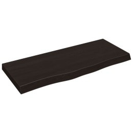 BLAT DO ŁAZIENKI CIEMNOBRĄZOWY 100X40X(2-6)CM LITE DREWNO