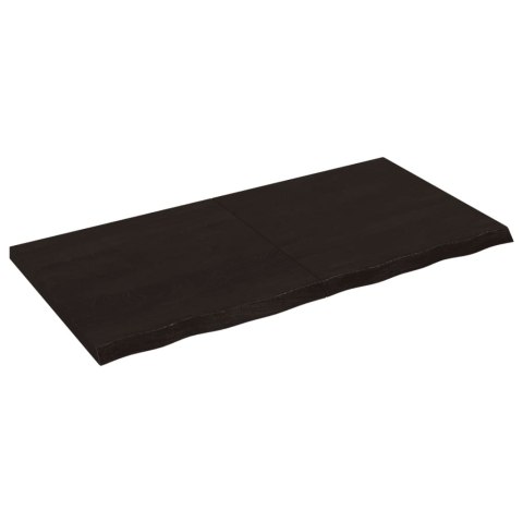 BLAT DO ŁAZIENKI CIEMNOBRĄZOWY 120X60X(2-4)CM LITE DREWNO