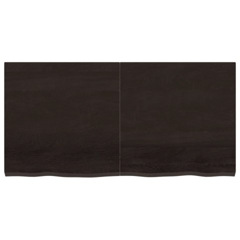 BLAT DO ŁAZIENKI CIEMNOBRĄZOWY 120X60X(2-4)CM LITE DREWNO