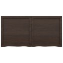 BLAT DO ŁAZIENKI CIEMNOBRĄZOWY 120X60X(2-4)CM LITE DREWNO