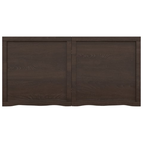 BLAT DO ŁAZIENKI CIEMNOBRĄZOWY 120X60X(2-4)CM LITE DREWNO
