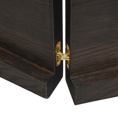 BLAT DO ŁAZIENKI CIEMNOBRĄZOWY 120X60X(2-4)CM LITE DREWNO