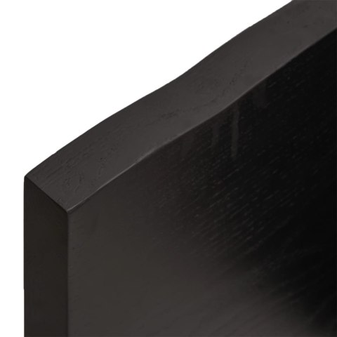 BLAT DO ŁAZIENKI CIEMNOBRĄZOWY 120X60X(2-4)CM LITE DREWNO