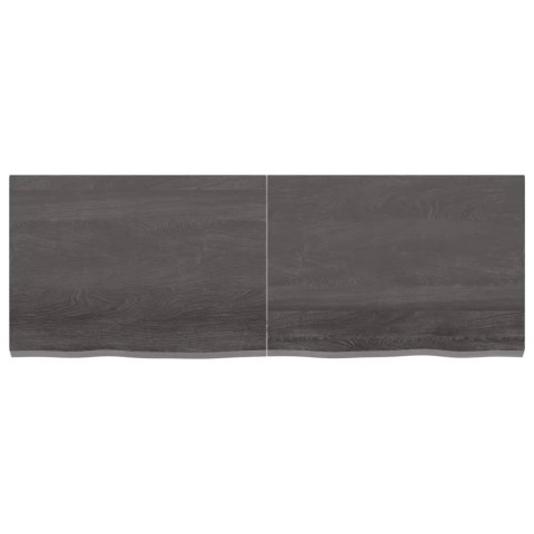 BLAT DO ŁAZIENKI CIEMNOBRĄZOWY 140X50X(2-4)CM LITE DREWNO