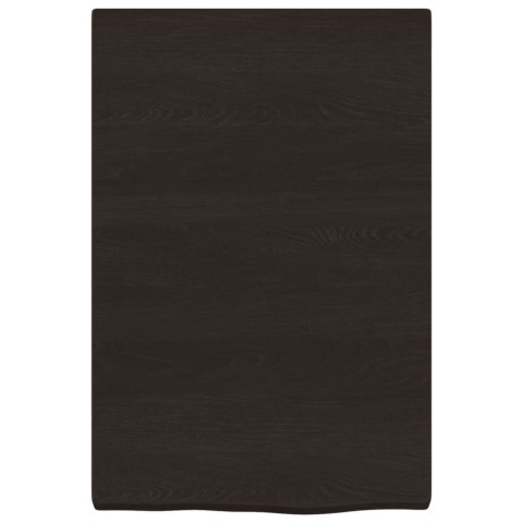 BLAT DO ŁAZIENKI CIEMNOBRĄZOWY 40X60X(2-4)CM LITE DREWNO