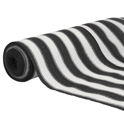 SIATKA CIENIUJĄCA ANTRACYTOWO-BIAŁA 1,8X50M HDPE 195G/M²