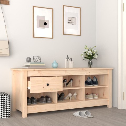 SZAFKA NA BUTY 110X38X45,5CM LITE DREWNO SOSNOWE