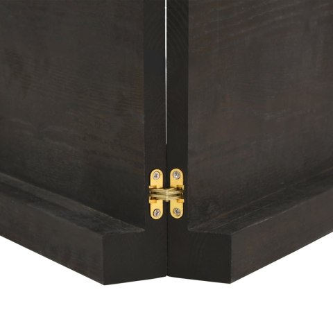 BLAT CIEMNOBRĄZOWY 120X40X(2-6)CM DREWNO Z NATURALNĄ KRAWĘDZIĄ