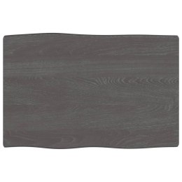 BLAT CIEMNOBRĄZOWY 60X40X(2-6)CM DREWNO Z NATURALNĄ KRAWĘDZIĄ