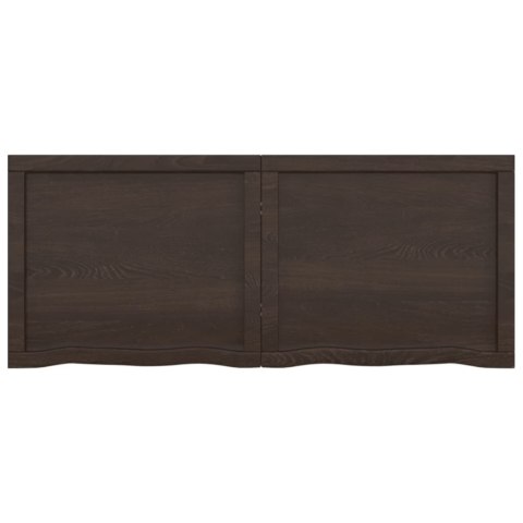 BLAT DO ŁAZIENKI CIEMNOBRĄZOWY 120X50X(2-4)CM LITE DREWNO