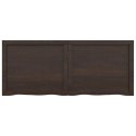 BLAT DO ŁAZIENKI CIEMNOBRĄZOWY 120X50X(2-6)CM LITE DREWNO