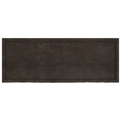 BLAT DO ŁAZIENKI CIEMNOBRĄZOWY 160X60X(2-6)CM LITE DREWNO