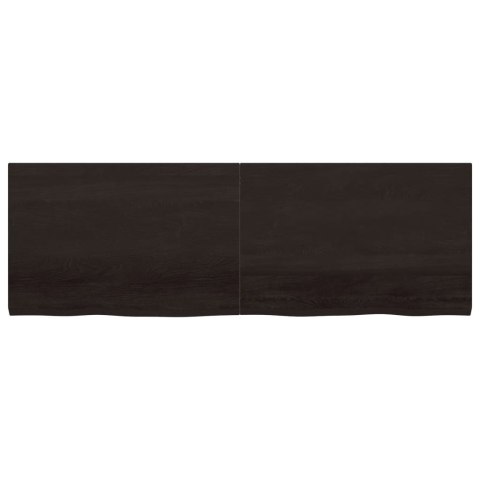 BLAT DO ŁAZIENKI CIEMNOBRĄZOWY 180X60X(2-4)CM LITE DREWNO