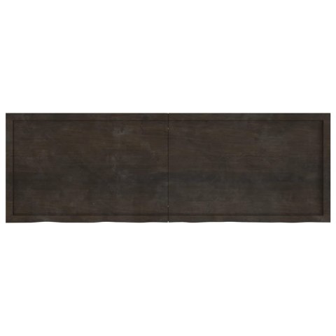 BLAT DO ŁAZIENKI CIEMNOBRĄZOWY 180X60X(2-4)CM LITE DREWNO