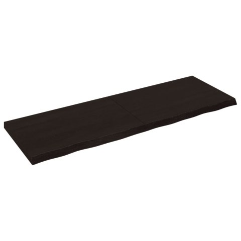 BLAT DO ŁAZIENKI CIEMNOBRĄZOWY 180X60X(2-6)CM LITE DREWNO