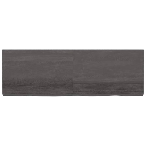 BLAT DO ŁAZIENKI CIEMNOBRĄZOWY 180X60X(2-6)CM LITE DREWNO