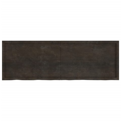 BLAT DO ŁAZIENKI CIEMNOBRĄZOWY 180X60X(2-6)CM LITE DREWNO