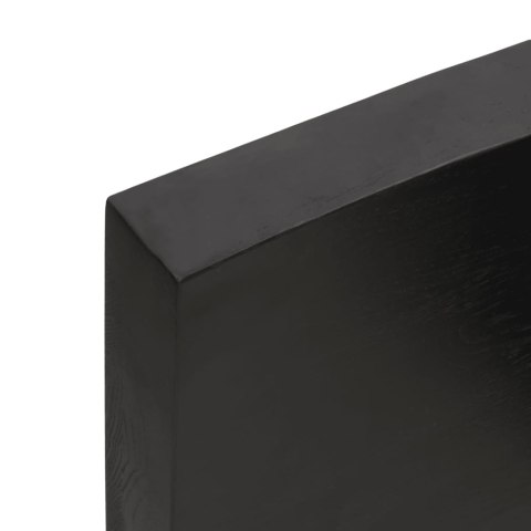 BLAT DO ŁAZIENKI CIEMNOBRĄZOWY 180X60X(2-6)CM LITE DREWNO