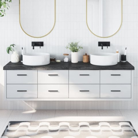 BLAT DO ŁAZIENKI CIEMNOBRĄZOWY 200X50X(2-6)CM LITE DREWNO