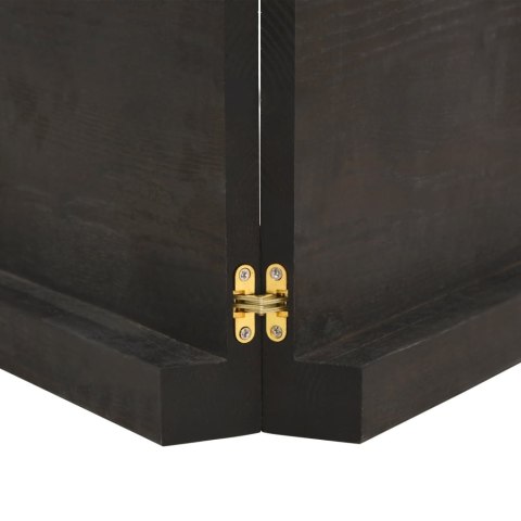 BLAT DO ŁAZIENKI CIEMNOBRĄZOWY 200X50X(2-6)CM LITE DREWNO