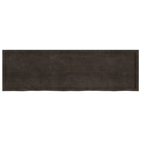 BLAT DO ŁAZIENKI CIEMNOBRĄZOWY 200X60X(2-4)CM LITE DREWNO