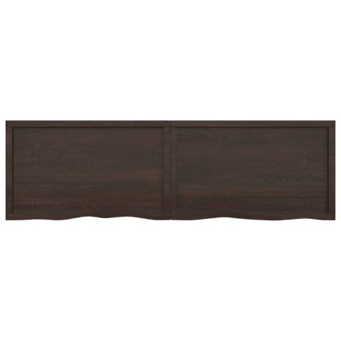 BLAT DO ŁAZIENKI CIEMNOBRĄZOWY 200X60X(2-4)CM LITE DREWNO