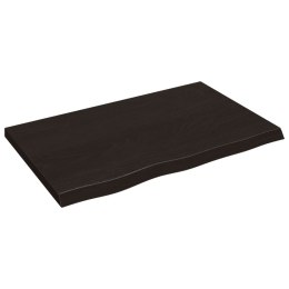 BLAT DO ŁAZIENKI CIEMNOBRĄZOWY 80X50X(2-4)CM LITE DREWNO