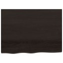 BLAT STOŁU CIEMNOBRĄZOWY 80X60X(2-6)CM LITE DREWNO DĘBOWE