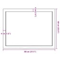 BLAT STOŁU CIEMNOBRĄZOWY 80X60X(2-6)CM LITE DREWNO DĘBOWE