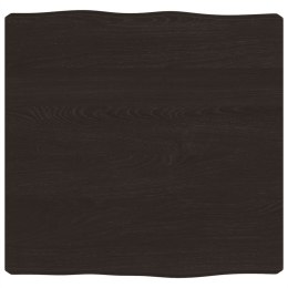 BLAT CIEMNOBRĄZOWY 40X40X(2-6)CM DREWNO Z NATURALNĄ KRAWĘDZIĄ