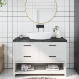 BLAT DO ŁAZIENKI CIEMNOBRĄZOWY 120X40X(2-6)CM LITE DREWNO