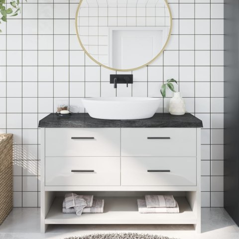 BLAT DO ŁAZIENKI CIEMNOBRĄZOWY 120X40X(2-6)CM LITE DREWNO