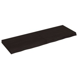 BLAT DO ŁAZIENKI CIEMNOBRĄZOWY 120X40X(2-6)CM LITE DREWNO
