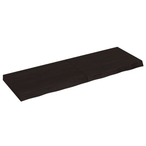 BLAT DO ŁAZIENKI CIEMNOBRĄZOWY 120X40X(2-6)CM LITE DREWNO