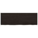 BLAT DO ŁAZIENKI CIEMNOBRĄZOWY 120X40X(2-6)CM LITE DREWNO
