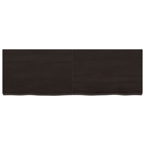 BLAT DO ŁAZIENKI CIEMNOBRĄZOWY 120X40X(2-6)CM LITE DREWNO