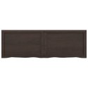 BLAT DO ŁAZIENKI CIEMNOBRĄZOWY 120X40X(2-6)CM LITE DREWNO