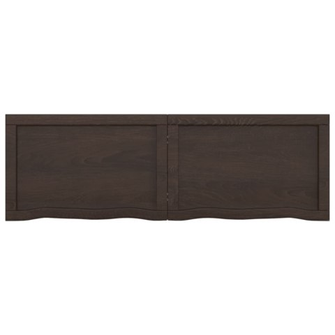 BLAT DO ŁAZIENKI CIEMNOBRĄZOWY 120X40X(2-6)CM LITE DREWNO