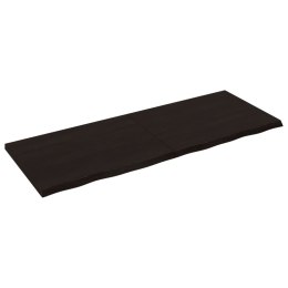 BLAT DO ŁAZIENKI CIEMNOBRĄZOWY 160X60X(2-4)CM LITE DREWNO