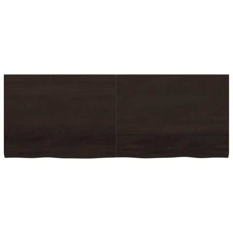 BLAT DO ŁAZIENKI CIEMNOBRĄZOWY 160X60X(2-4)CM LITE DREWNO