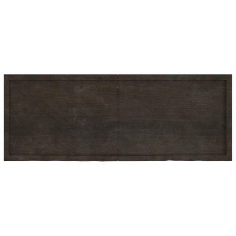 BLAT DO ŁAZIENKI CIEMNOBRĄZOWY 160X60X(2-4)CM LITE DREWNO