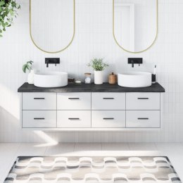 BLAT DO ŁAZIENKI CIEMNOBRĄZOWY 180X50X(2-6)CM LITE DREWNO