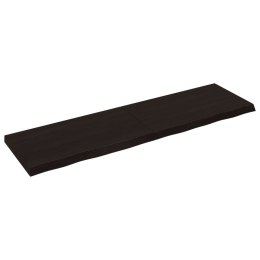 BLAT DO ŁAZIENKI CIEMNOBRĄZOWY 180X50X(2-6)CM LITE DREWNO