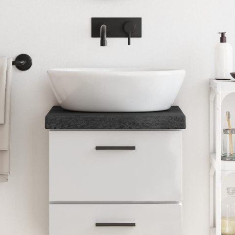 BLAT DO ŁAZIENKI CIEMNOBRĄZOWY 40X30X(2-6)CM LITE DREWNO