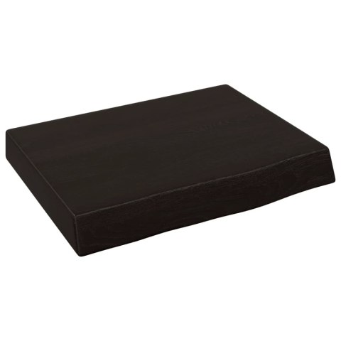 BLAT DO ŁAZIENKI CIEMNOBRĄZOWY 40X30X(2-6)CM LITE DREWNO