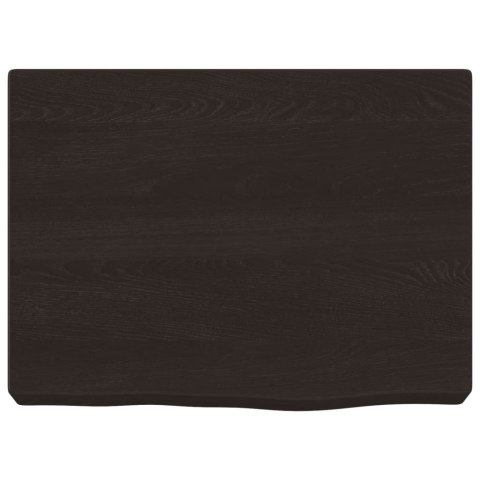 BLAT DO ŁAZIENKI CIEMNOBRĄZOWY 40X30X(2-6)CM LITE DREWNO