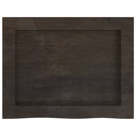 BLAT DO ŁAZIENKI CIEMNOBRĄZOWY 40X30X(2-6)CM LITE DREWNO